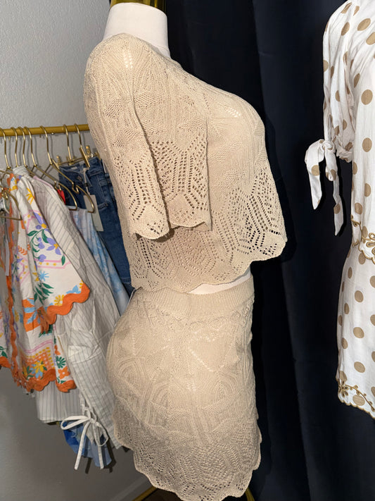 conjunto beige de encage