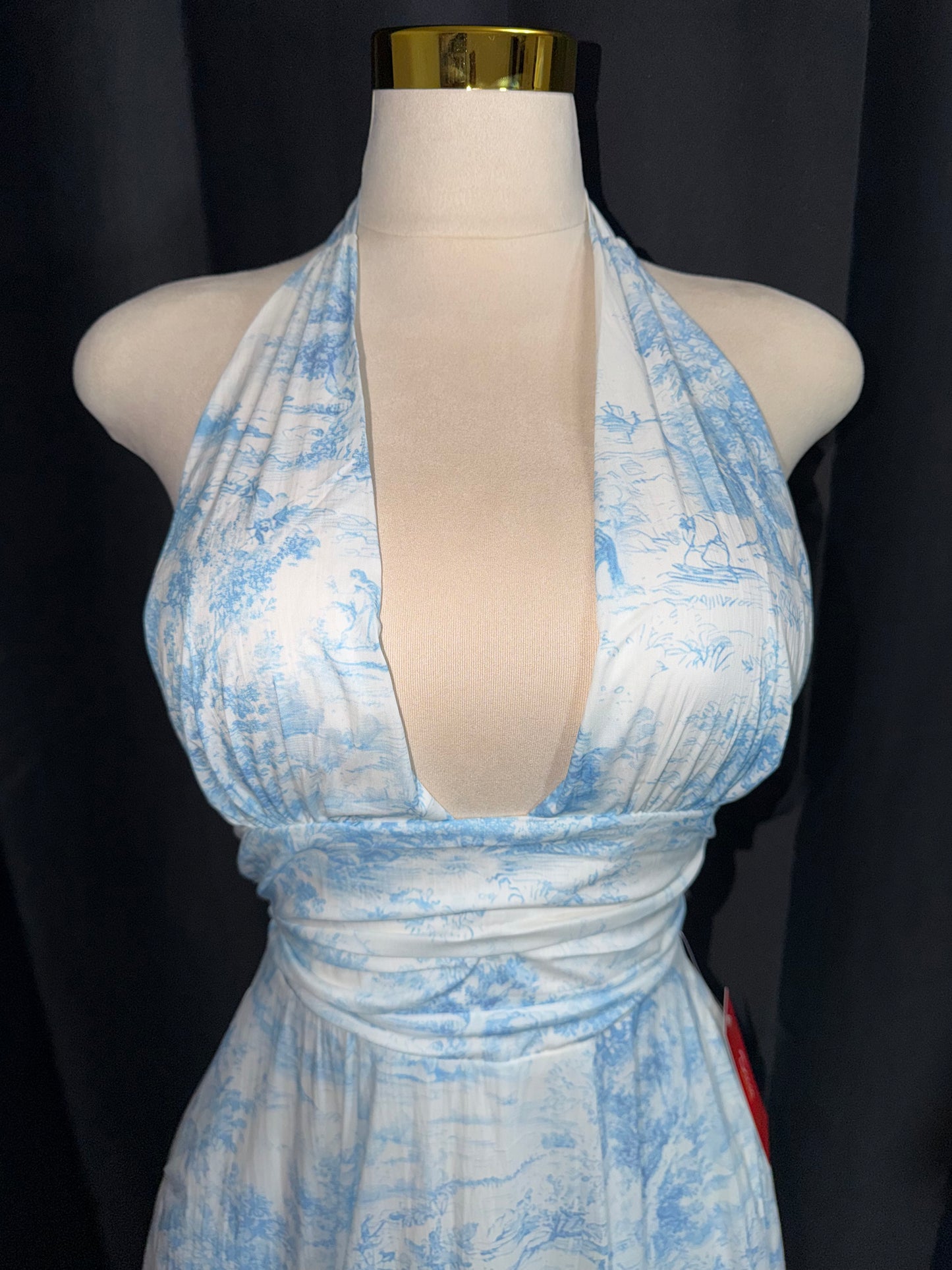 Vestido Clasico Azul Cielo