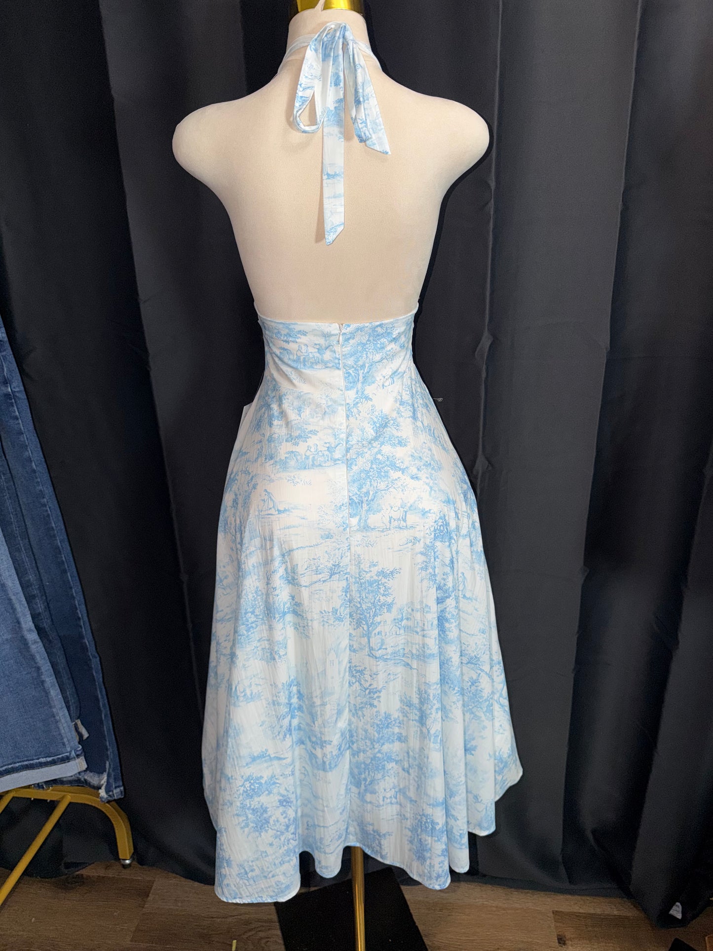 Vestido Clasico Azul Cielo