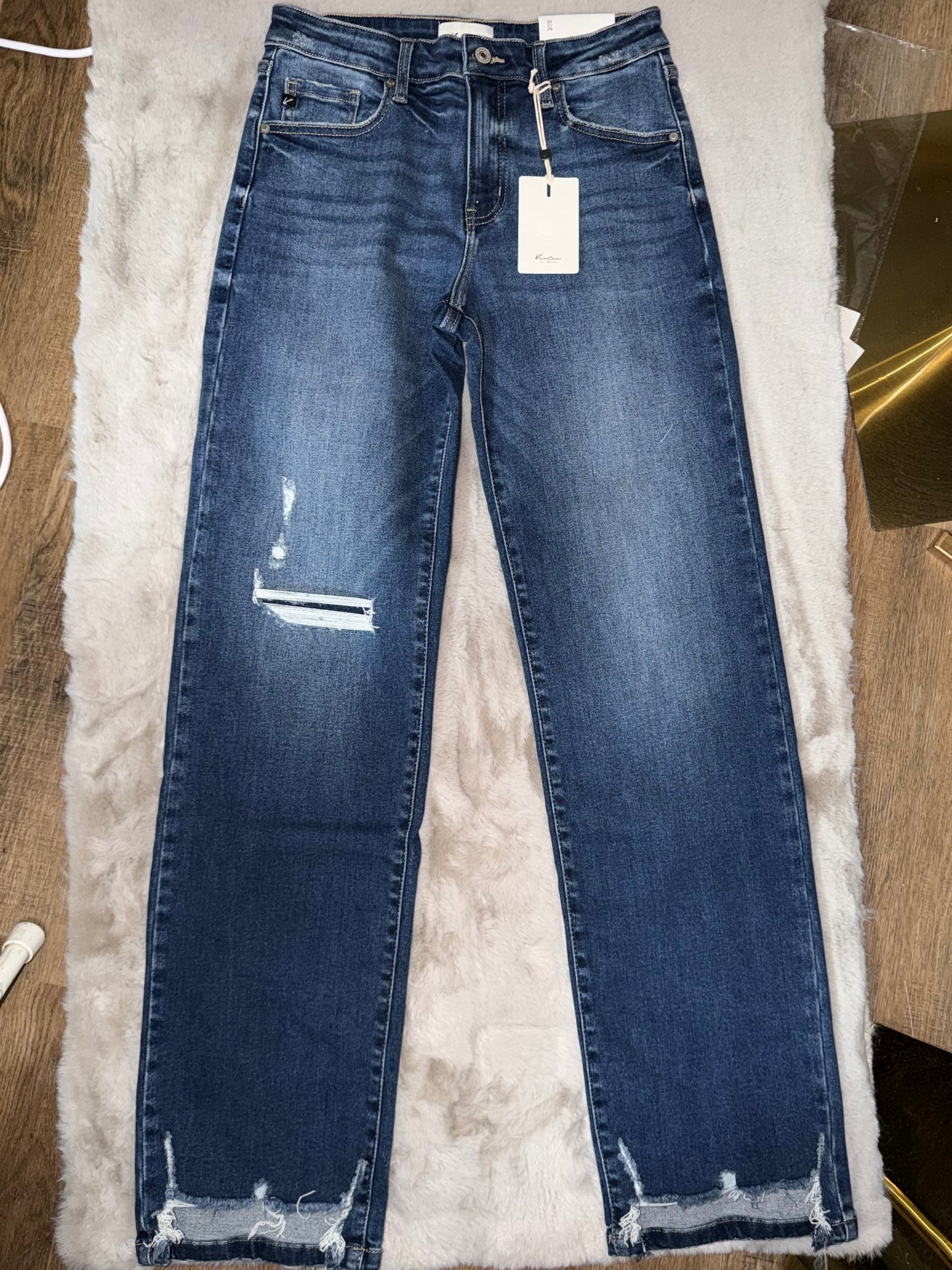 High Rise Slim Wide Leg Stretchy